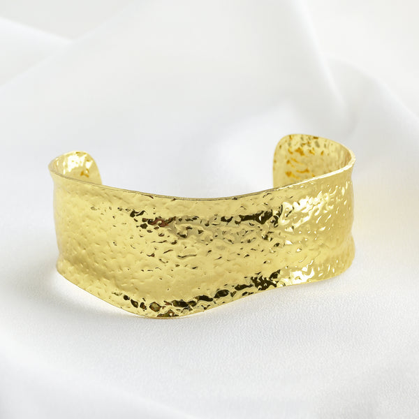 Stainless Steel Wave Cuff Bracelet