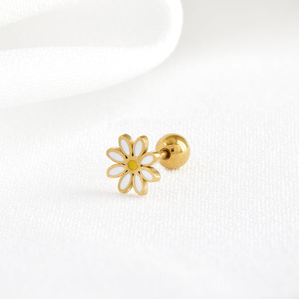 Stainless Steel Daisy Flower Piercing