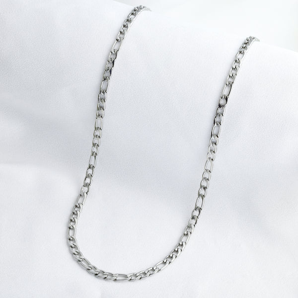 Stainless Steel 55cm Figaro Chain