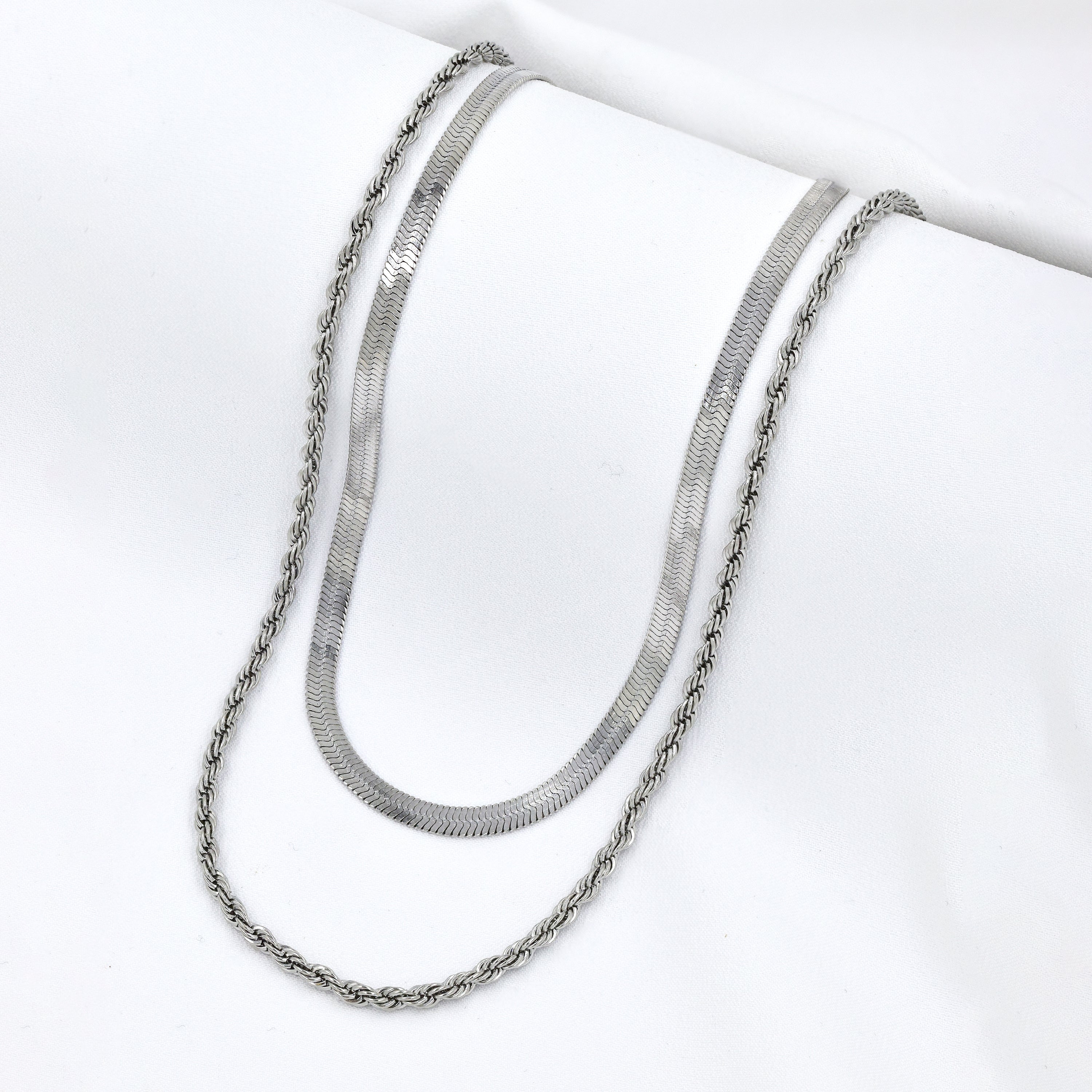 Stainless Steel Doubled Layered Chain – TrendStudio