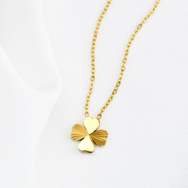 Waterproof Stainless Steel Clover Necklace