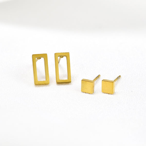 Waterproof Stainless Steel Rectangle & Square Stud Pack