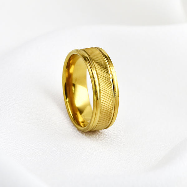 Stainless Steel Brushed Band Ring